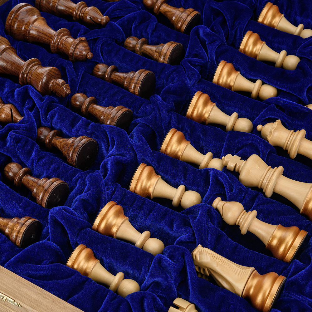 Шахматный ларец с деревянными фигурами 47х47 см - интернет магазин Русь Велика я фото 11