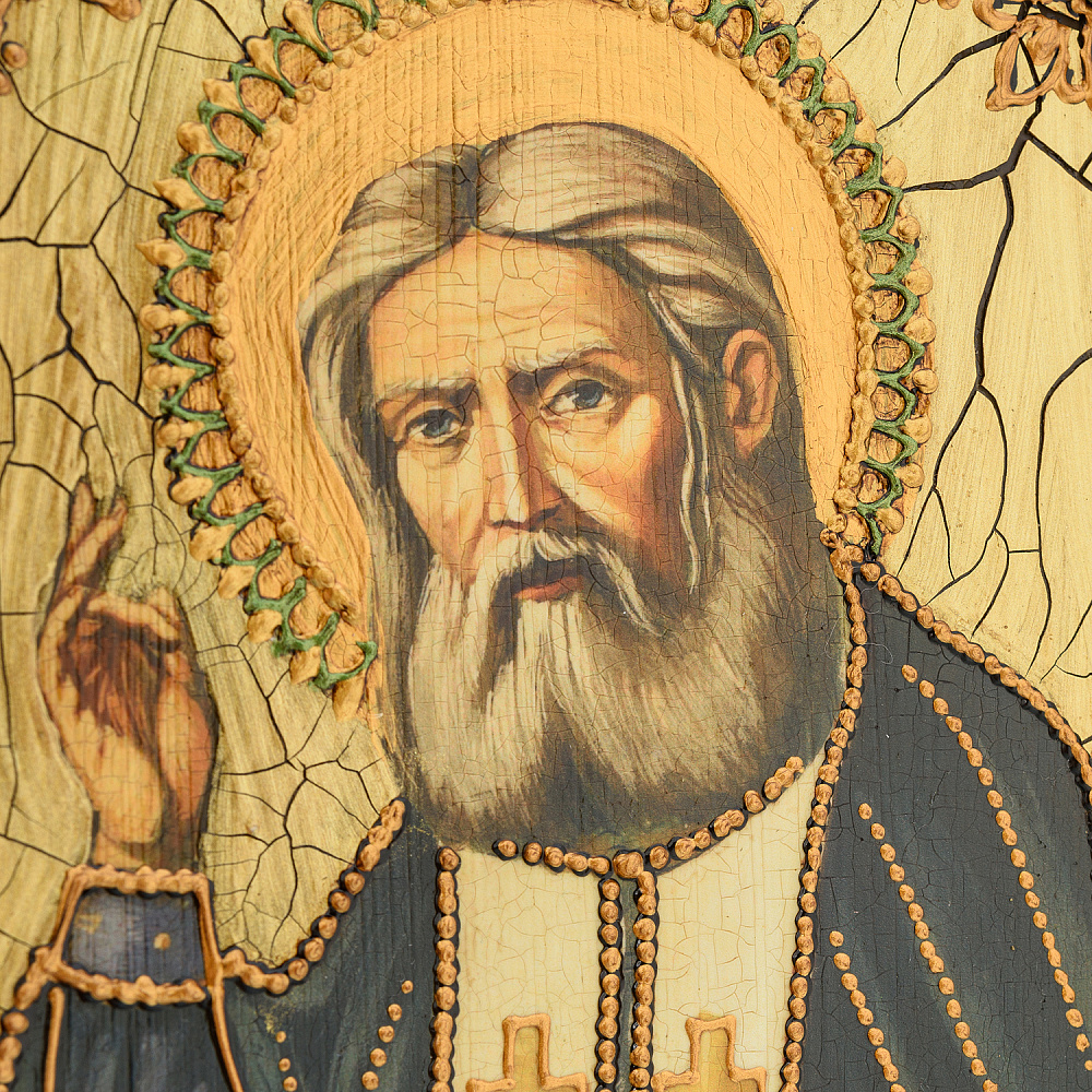 Икона «Серафим Саровский» 15х20 см - интернет магазин Русь Велика я фото 3