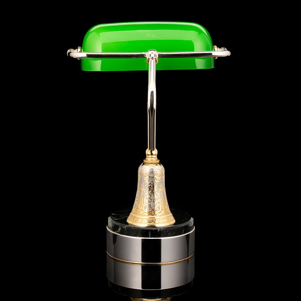 Лампа настольная с позолотой. Златоуст - интернет магазин Русь Велика я фото 3