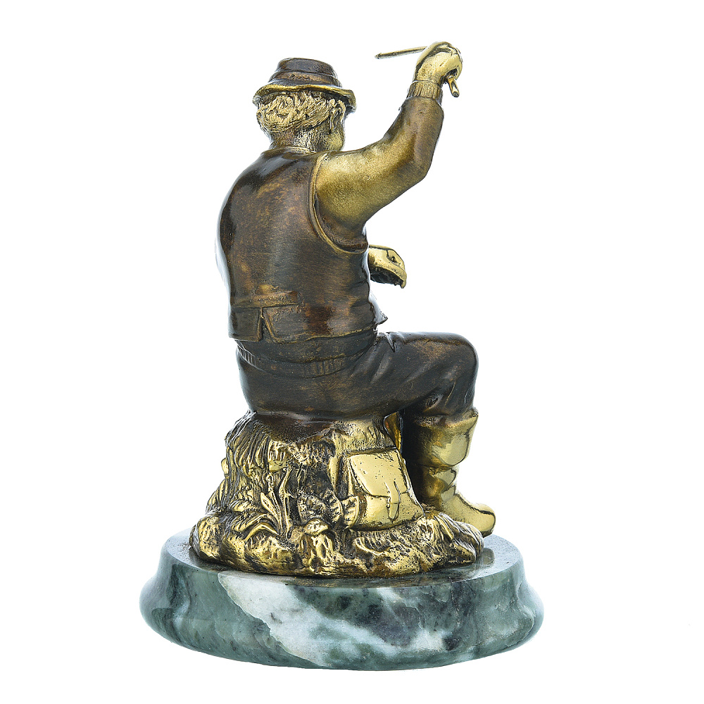 Бронзовая статуэтка «Рыбак» - интернет магазин Русь Велика я фото 2