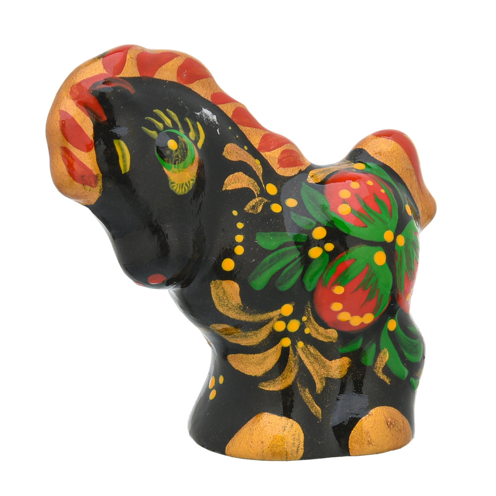 Статуэтка «Лошадь». Хохлома - интернет магазин Русь Велика я 