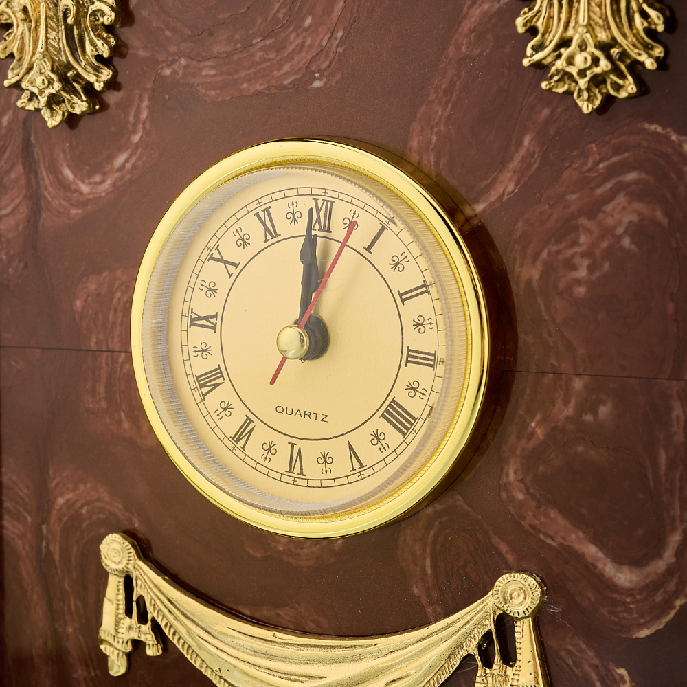 Часы настольные из камня «Георгий Победоносец». Златоуст - интернет магазин Русь Велика я фото 3