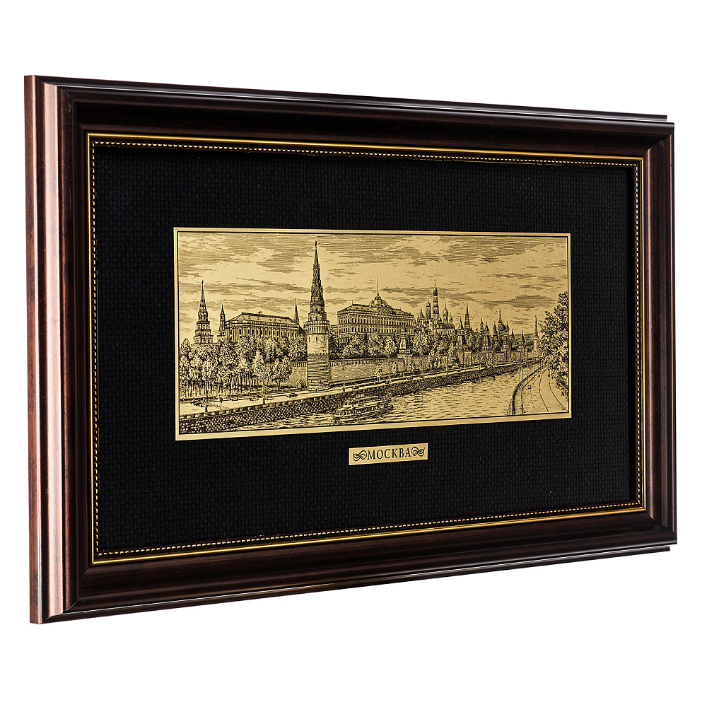Офорт черно-белый «Вид на Кремль с Большого Каменного моста» 21х40 см - интернет магазин Русь Велика я фото 2