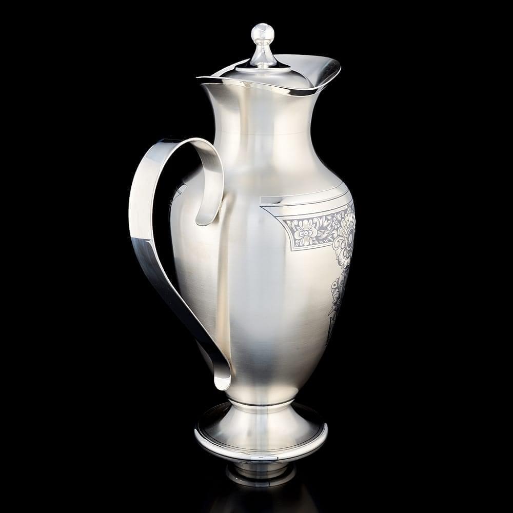 Набор для воды «Пион» (серебро 925*) 1354 гр. - интернет магазин Русь Велика я фото 7