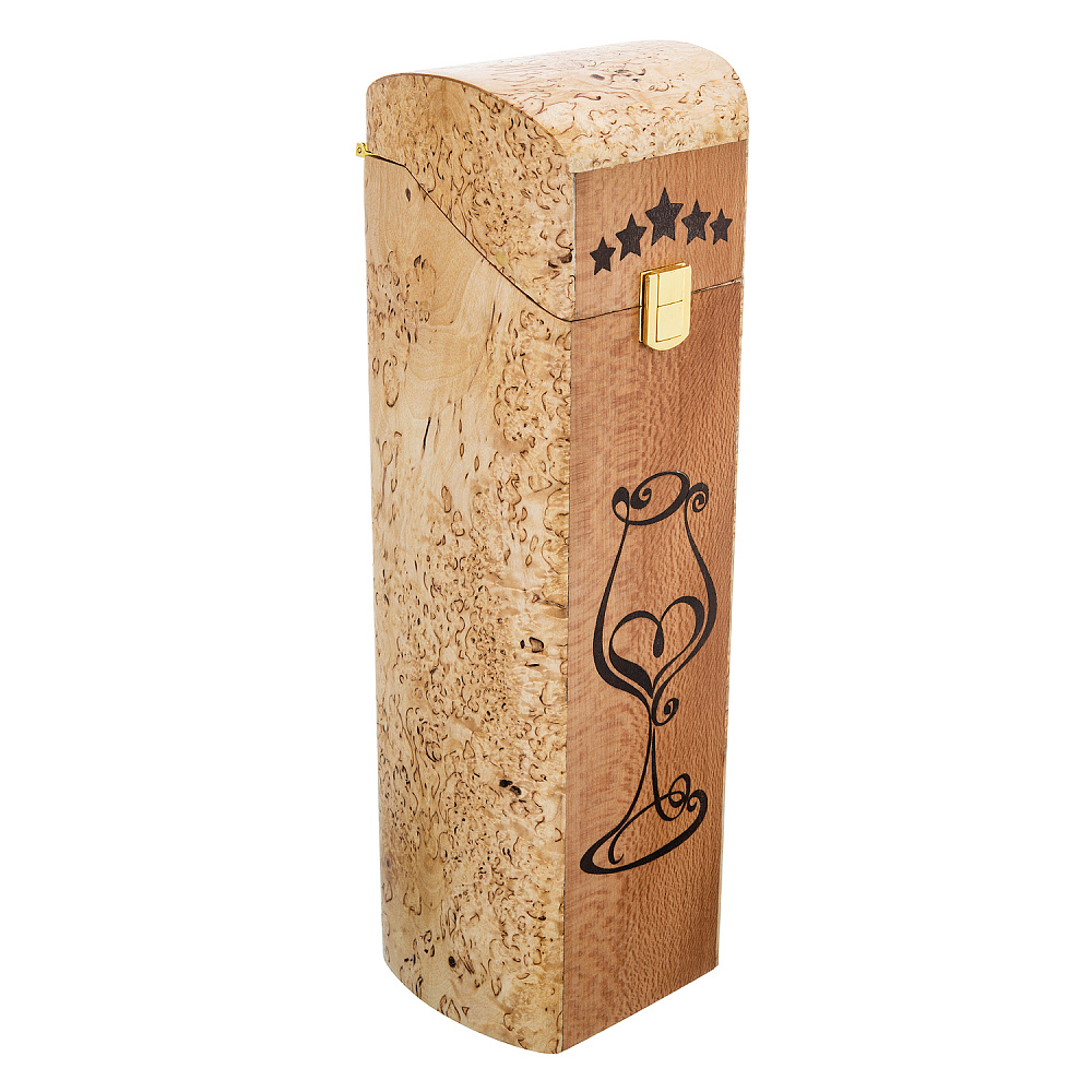 Тубус-футляр для бутылки из карельской березы - интернет магазин Русь Велика я фото 2