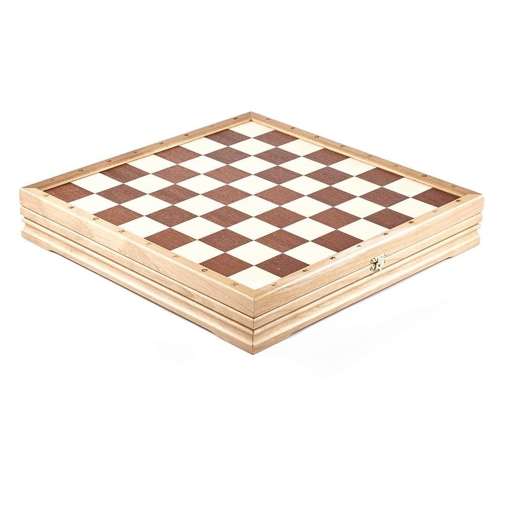 Шахматы деревянные с деревянными фигурами «Неваляшки Плюс» 37х37 см - интернет магазин Русь Велика я фото 3