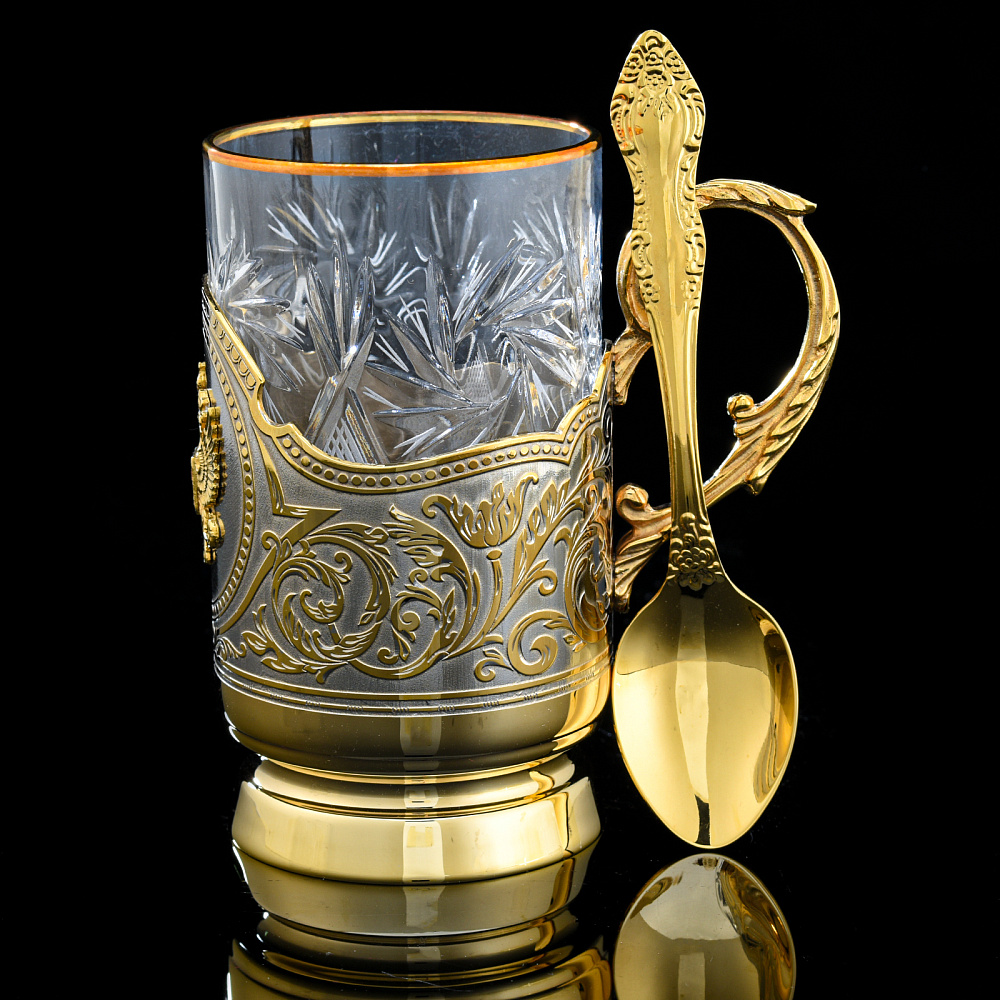 Подстаканник «Герб РФ». Златоуст - интернет магазин Русь Велика я фото 1