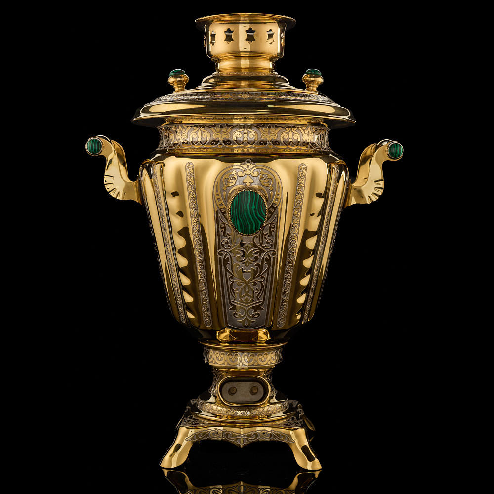 Самовар электрический 3 л «Малахит». Златоуст - интернет магазин Русь Велика я фото 3