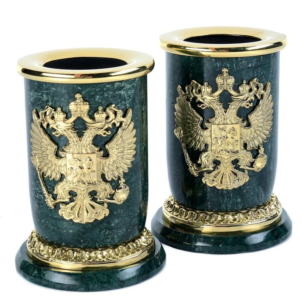 Письменный набор для руководителя «Престиж» из мрамора и бронзы - интернет магазин Русь Велика я фото 6