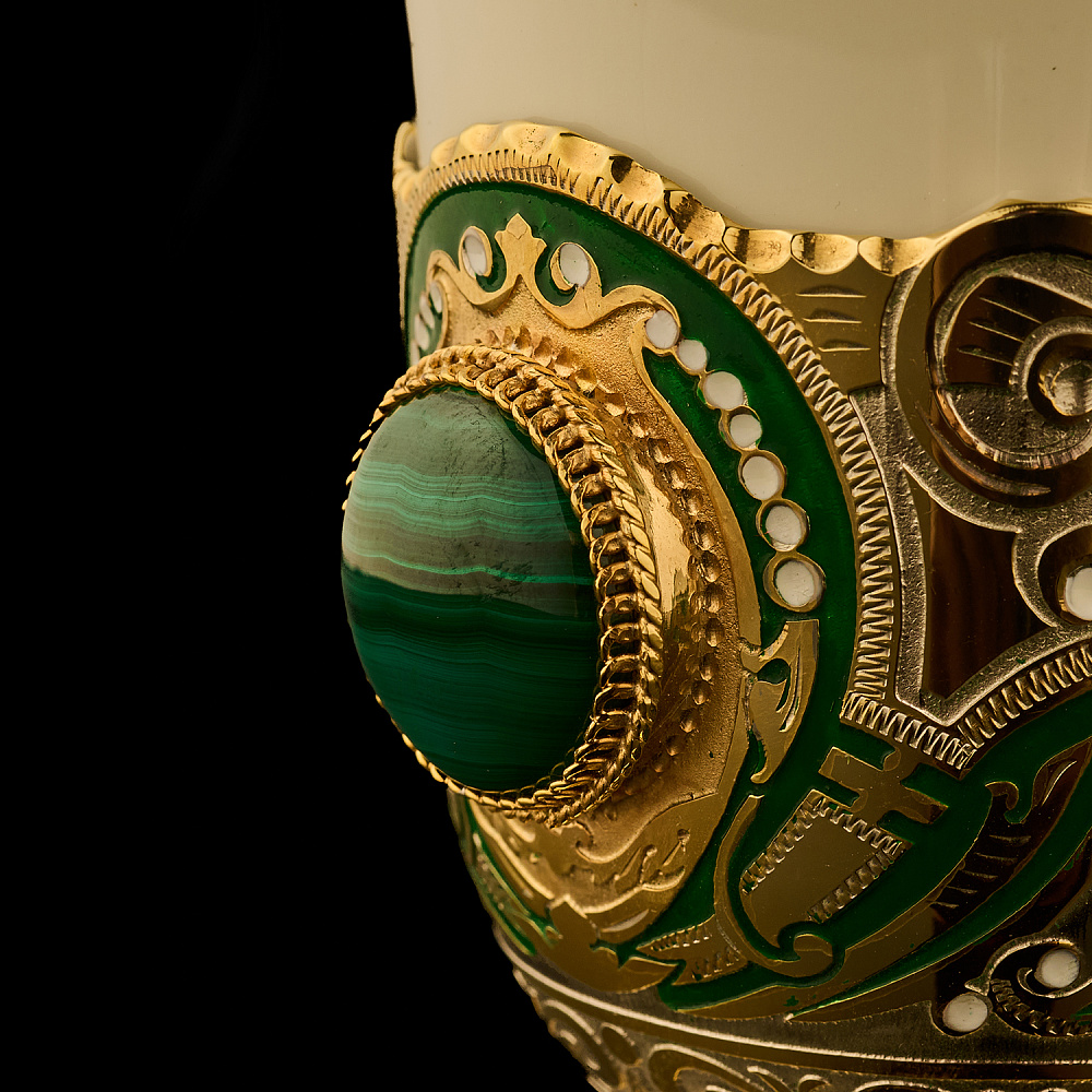 Самовар электрический 3 л с сервизом «Малахит». Златоуст - интернет магазин Русь Велика я фото 16