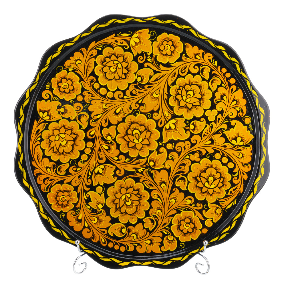 Питейный набор на 6 персон с росписью «Мельница». Хохлома - интернет магазин Русь Велика я фото 2