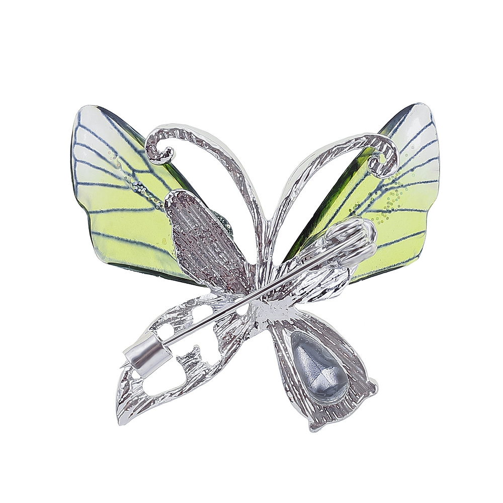 Брошь со стразами «Бабочка» - интернет магазин Русь Велика я фото 1