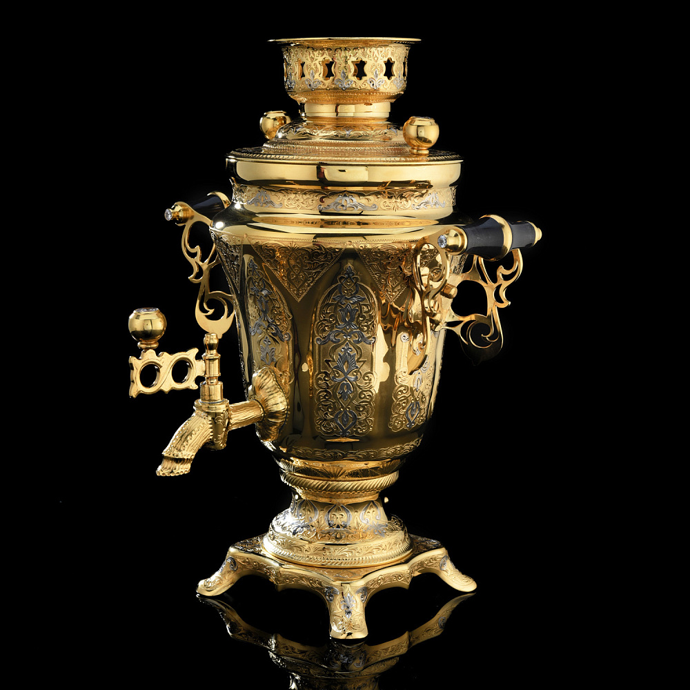 Самовар электрический 1,5 л «Орнамент». Златоуст - интернет магазин Русь Велика я фото 1