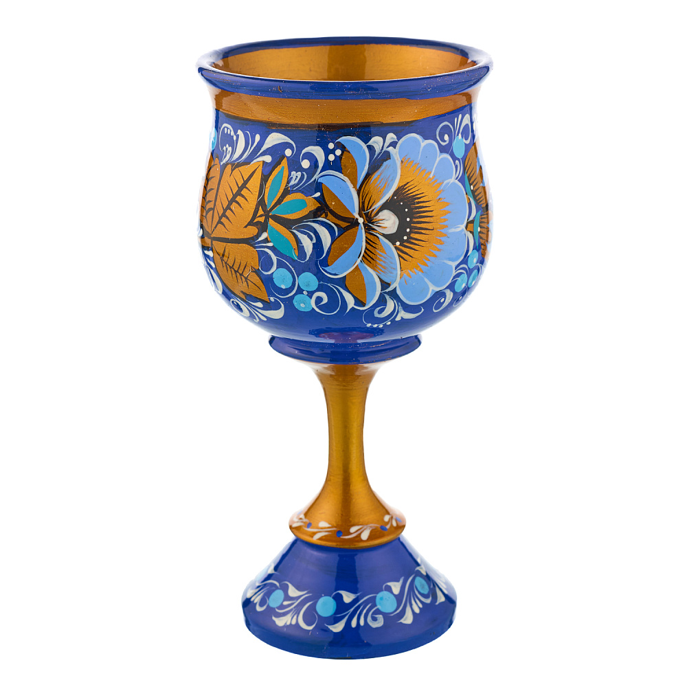 Питейный набор для шампанского «Цветы». Хохлома - интернет магазин Русь Велика я фото 6