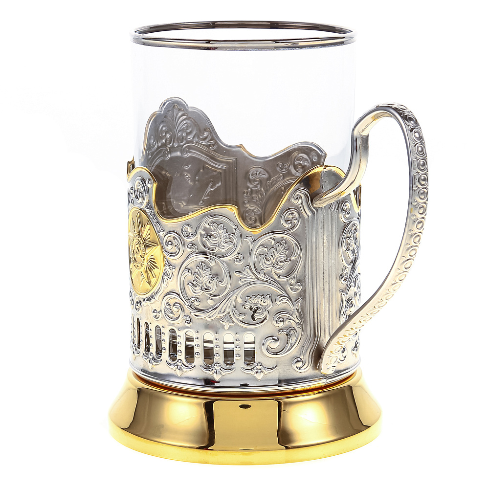 Подстаканник с серебрением и золочением «Победа. Самолет» - интернет магазин Русь Велика я фото 3