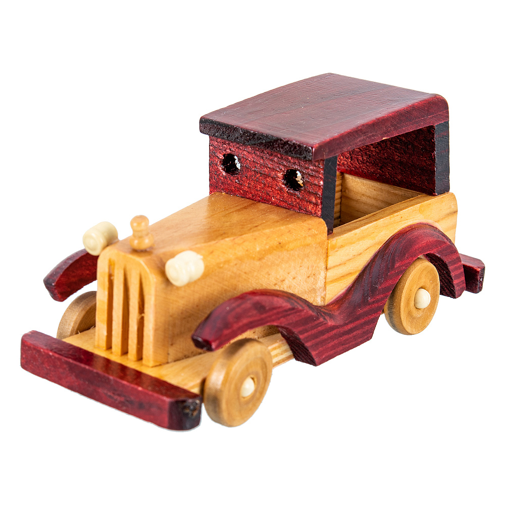 Деревянная игрушка «Ретро автомобиль» - интернет магазин Русь Велика я 