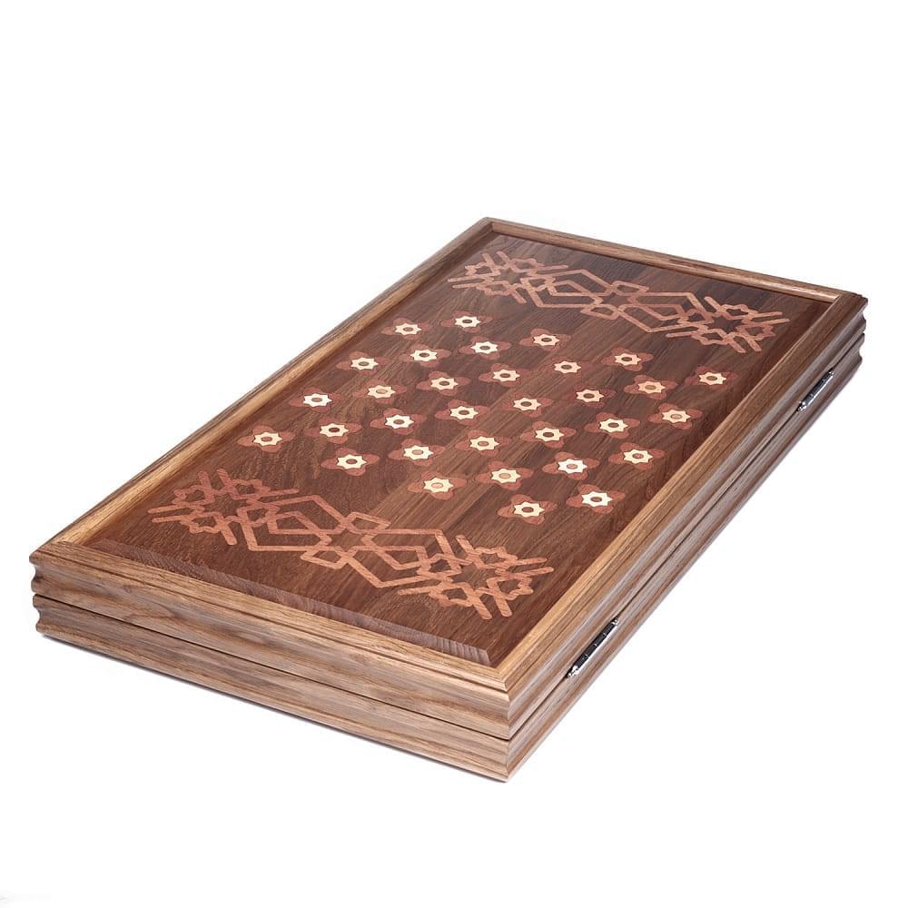 0053567 Нарды «Герб РОССИИ» из массива черного дуба 58*63см 76-54 - интернет магазин Русь Велика я фото 8