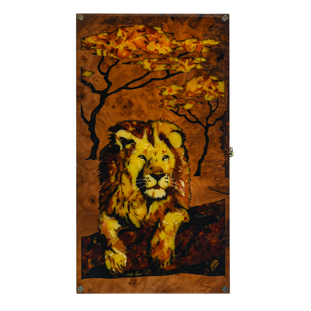 Нарды янтарные «Саванна» 60х30 см - интернет магазин Русь Велика я фото 1