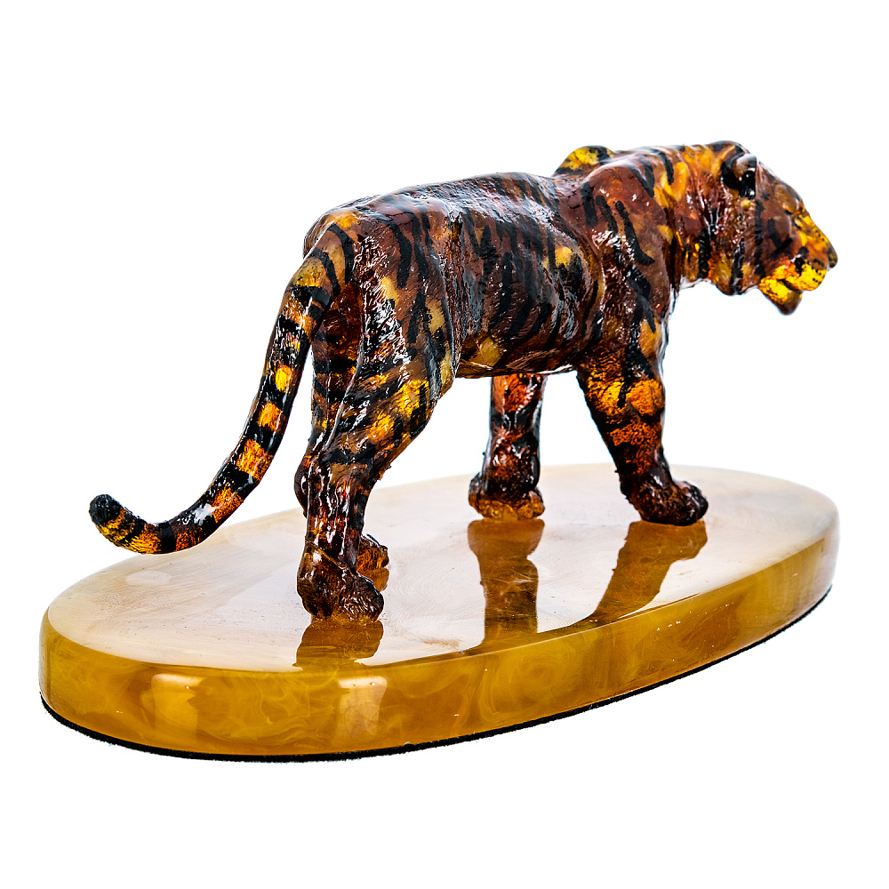 Скульптура из янтаря «Тигр» - интернет магазин Русь Велика я фото 2