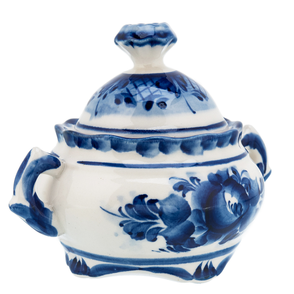 Сахарница «Цветок». Гжель - интернет магазин Русь Велика я фото 2