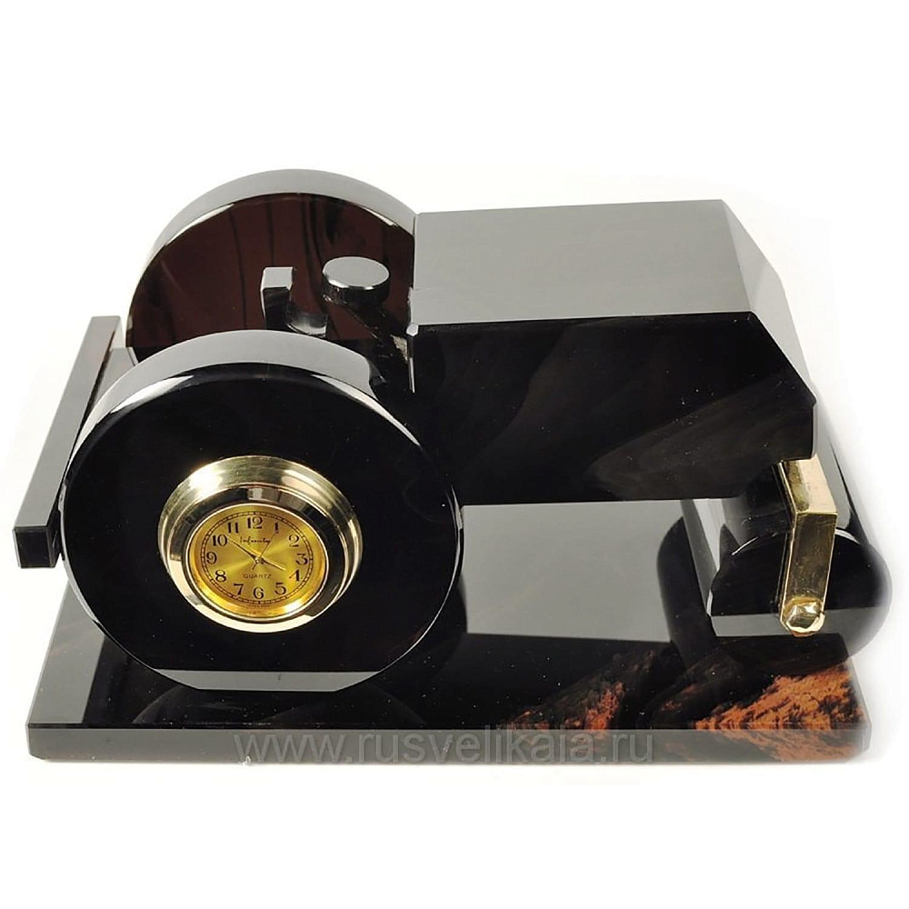 Часы настольные «Каток». Обсидиан - интернет магазин Русь Велика я фото 2