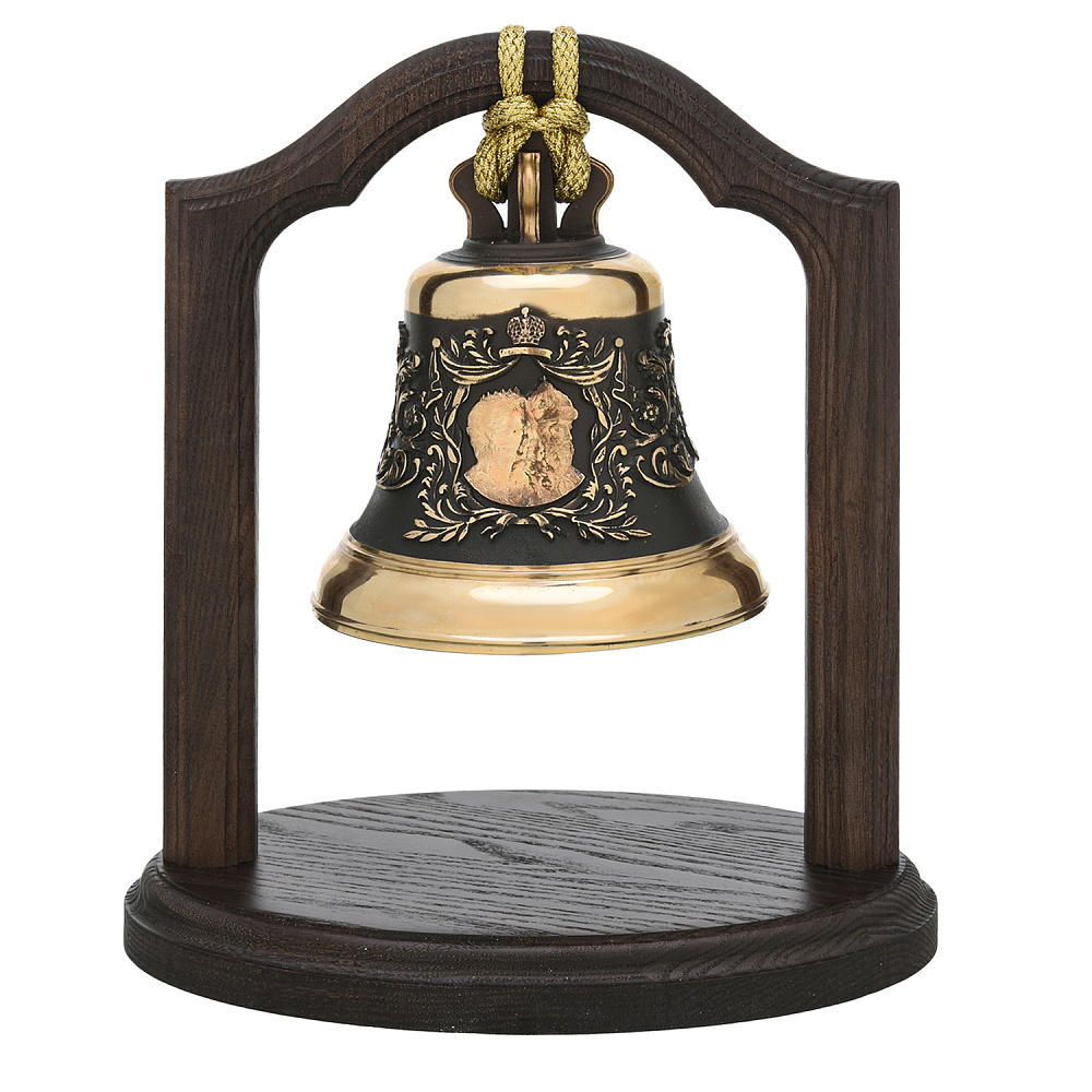 Колокольчик бронзовый «Романовы 400 лет» - интернет магазин Русь Велика я 