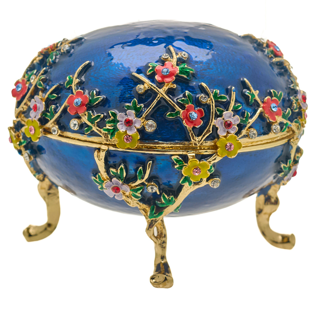 Пасхальное яйцо-шкатулка «Весеннее». Традиции Фаберже - интернет магазин Русь Велика я 