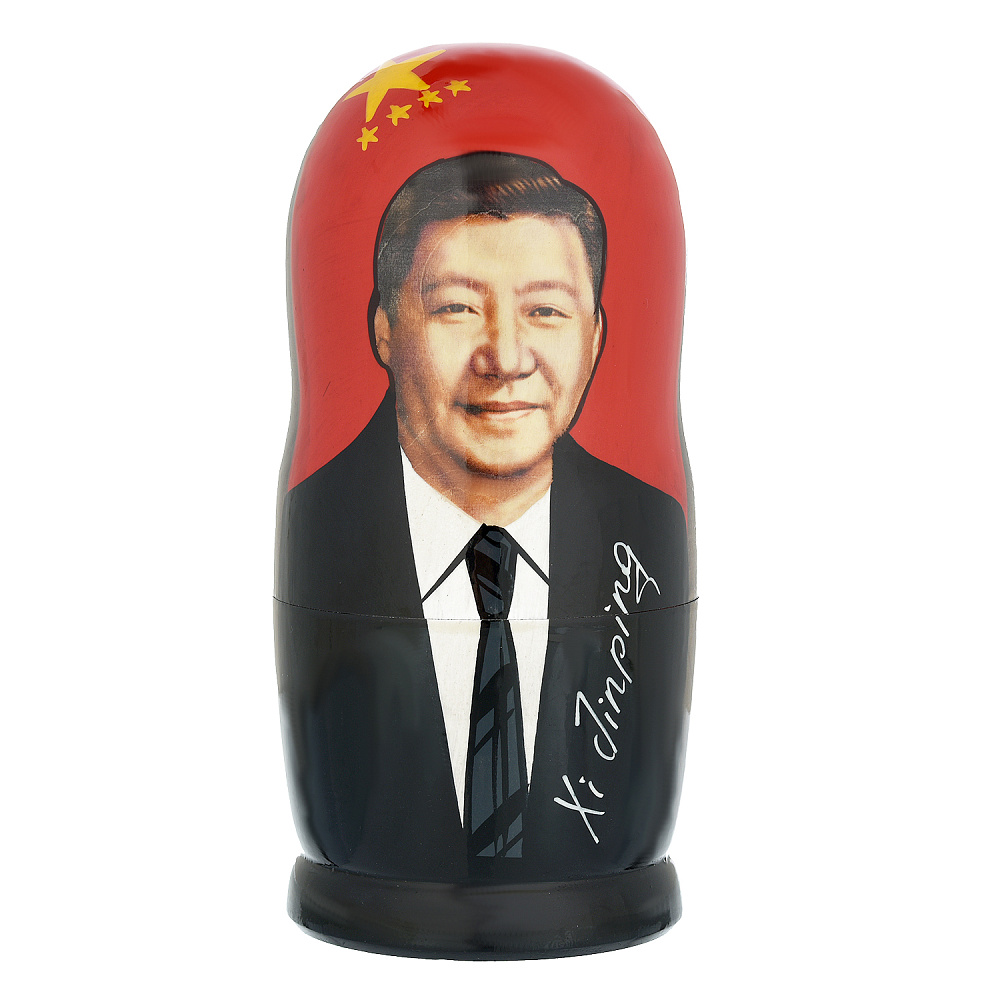 Матрёшка «Вожди и политики. Си Цзиньпин» 5 мест - интернет магазин Русь Велика я фото 1