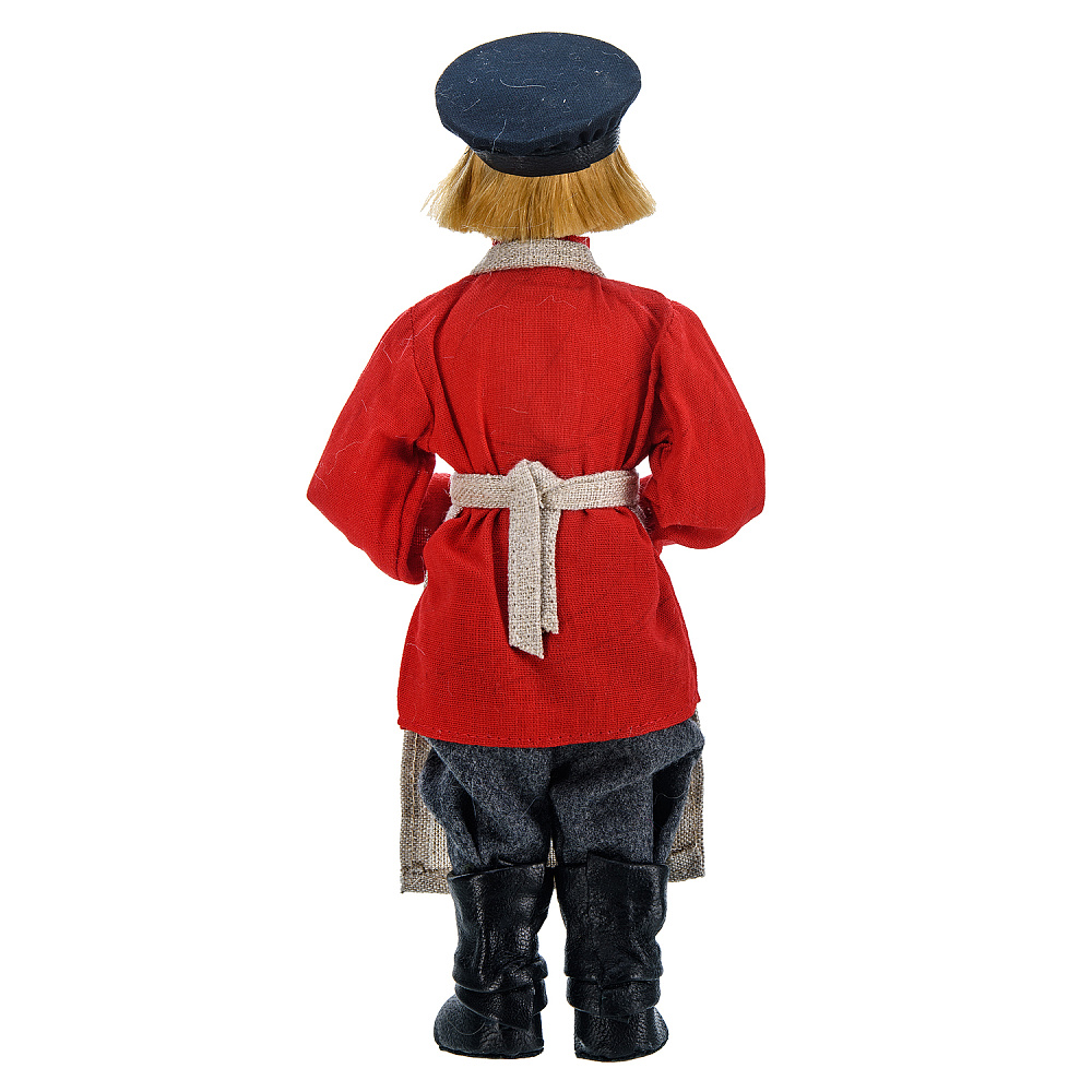 Коллекционная кукла ручной работы «Мальчик-газетчик» - интернет магазин Русь Велика я фото 3