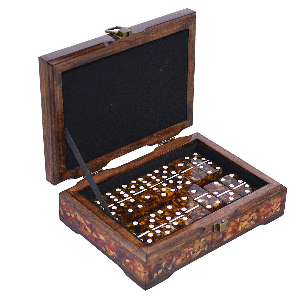 Домино янтарное «Герб ФСБ» - интернет магазин Русь Велика я фото 1