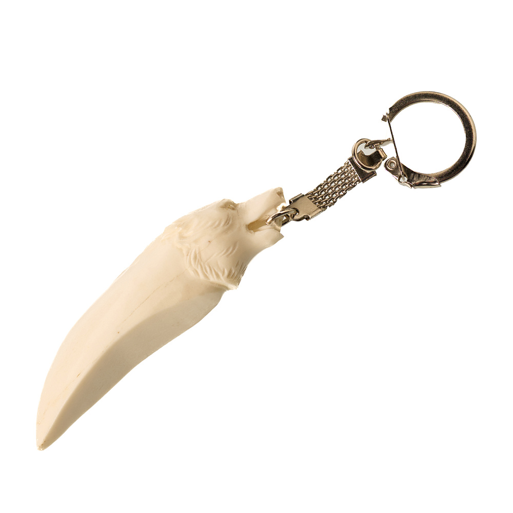 Брелок из кости «Волк» - интернет магазин Русь Велика я 