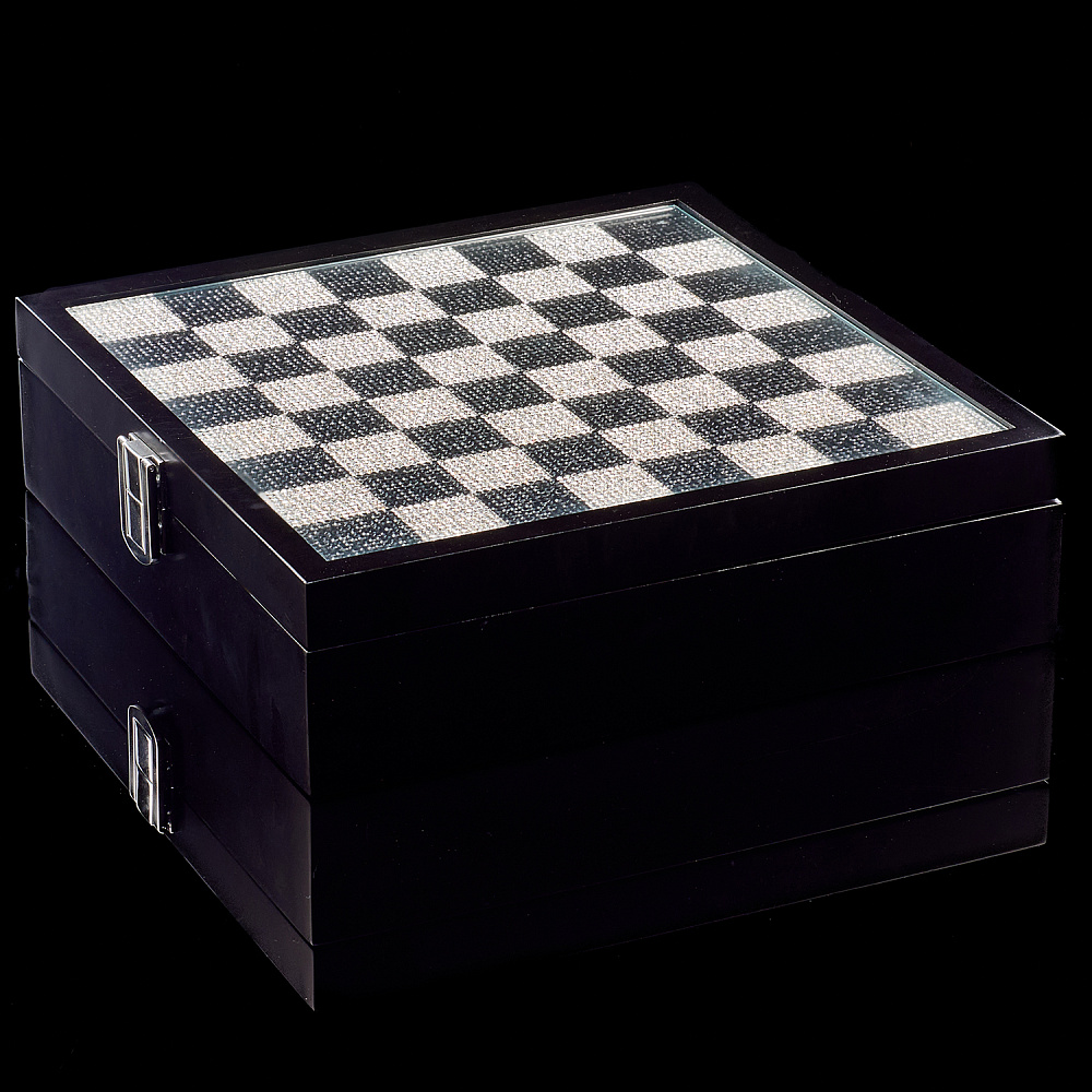 Шахматы со стразами и хрустальными фигурами 29х29 см Asfour Crystal - интернет магазин Русь Велика я фото 12