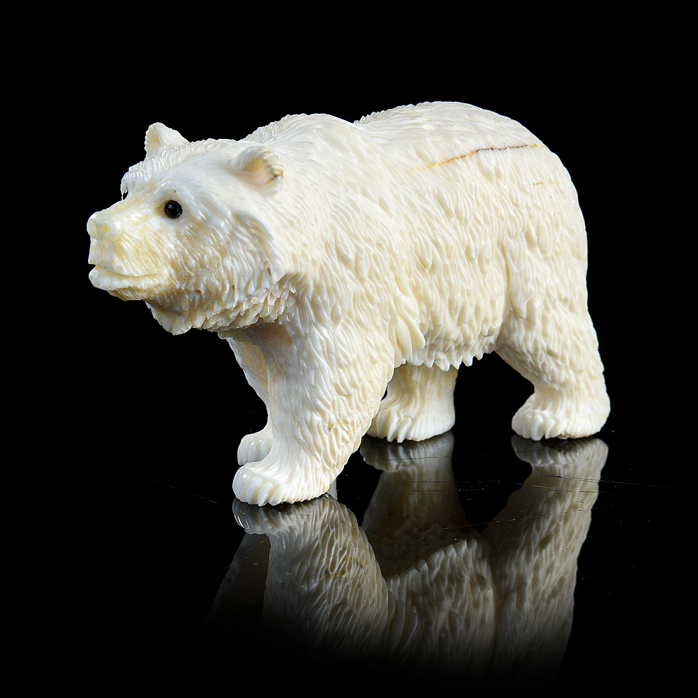 Скульптура из кости «Медведь» - интернет магазин Русь Велика я 