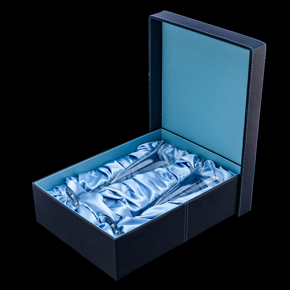 Набор бокалов для шампанского на 2 персоны «Снежинки» - интернет магазин Русь Велика я фото 3