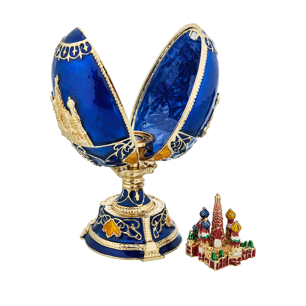 Пасхальное яйцо «Храм Василия Блаженного». Традиции Фаберже - интернет магазин Русь Велика я фото 3
