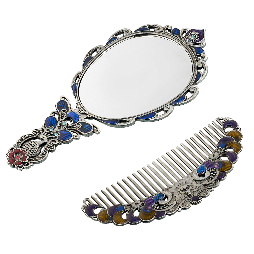 Набор с зеркалом и расческой «Павлин» - интернет магазин Русь Велика я фото 1