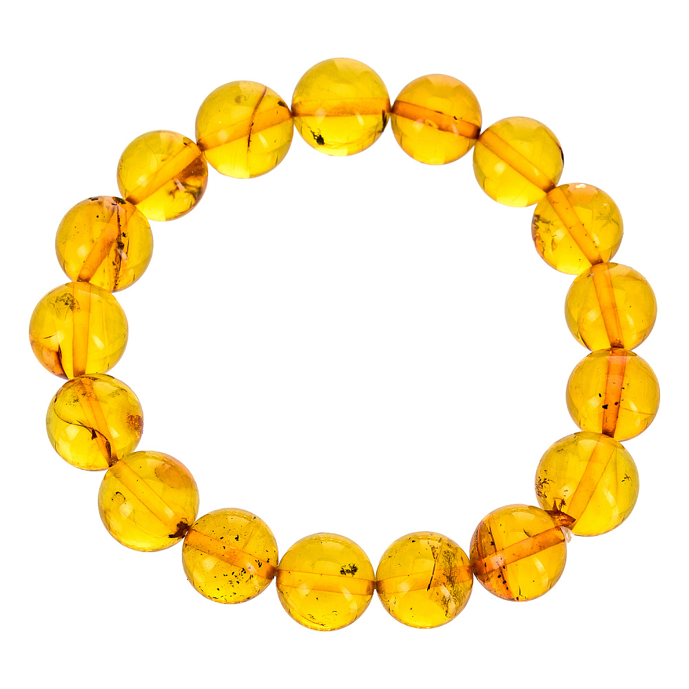 Браслет из натурального янтаря «Шары» - интернет магазин Русь Велика я 