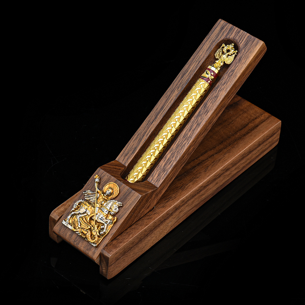 Письменный мини-набор с ручкой «Георгий Победоносец». Златоуст - интернет магазин Русь Велика я 