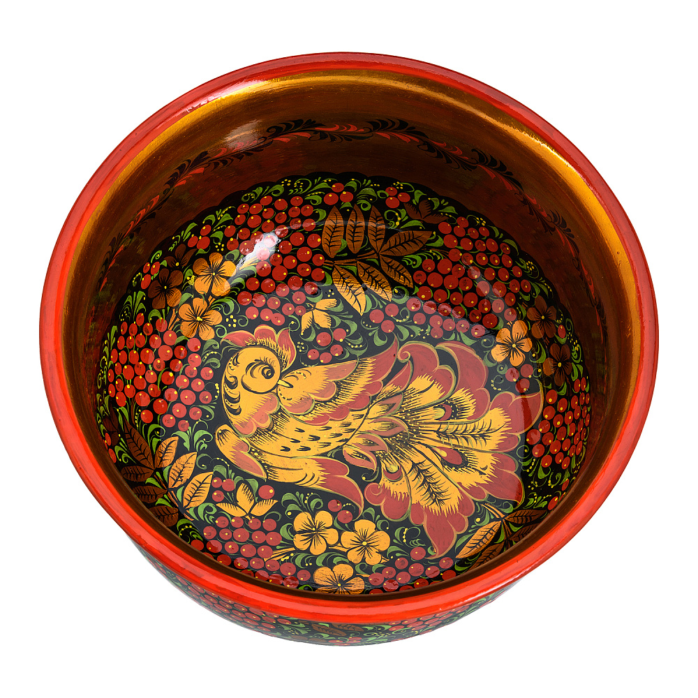 Фруктовница с росписью. Хохлома - интернет магазин Русь Велика я фото 2