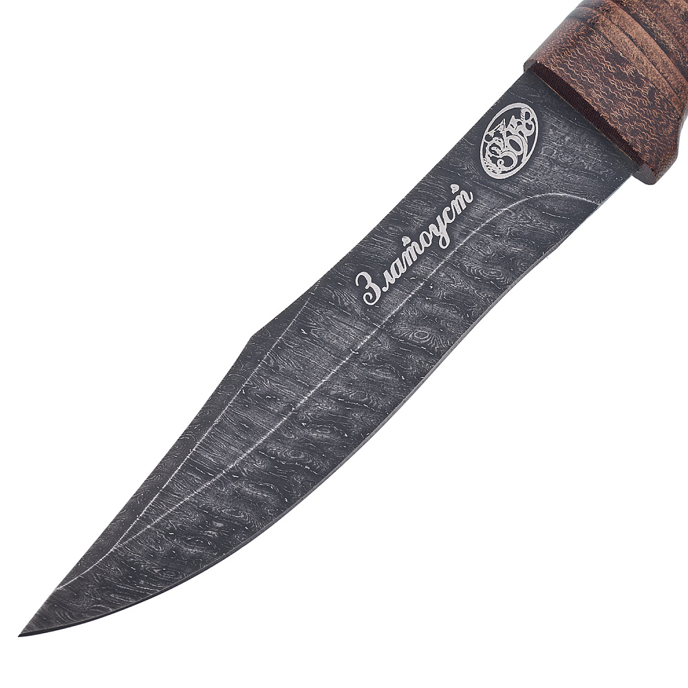 Нож сувенирный из дамасской стали «Олимп-6». Златоуст - интернет магазин Русь Велика я фото 4