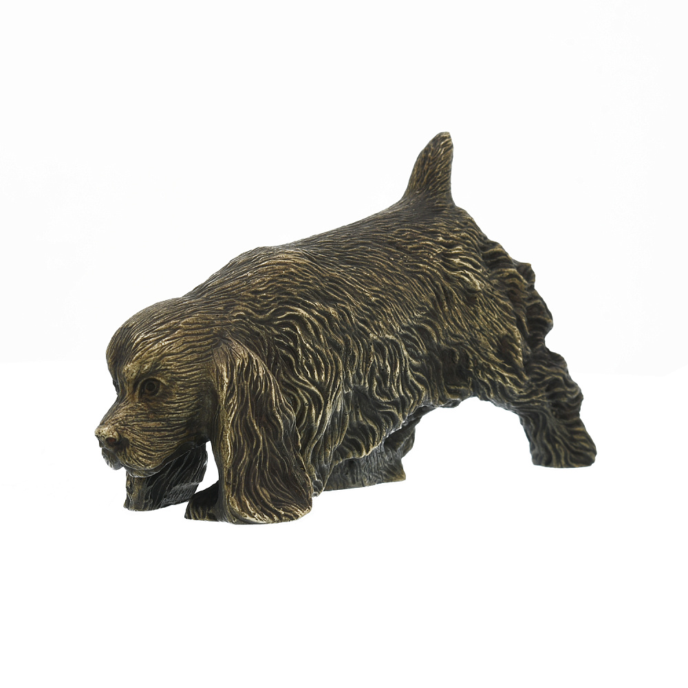 Бронзовая статуэтка «Собака Кокер-спаниель» - интернет магазин Русь Велика я фото 2