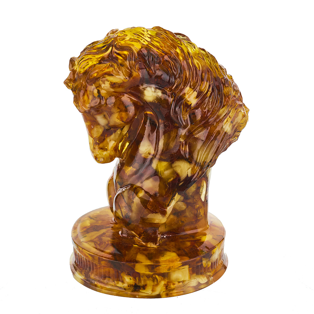 Лошадь Символ 2026 года. Статуэтка из янтаря «Конь» - интернет магазин Русь Велика я 