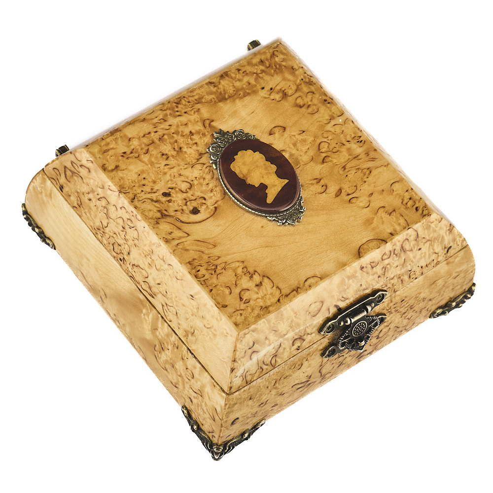 Шкатулка из карельской березы «Камея» - интернет магазин Русь Велика я фото 1