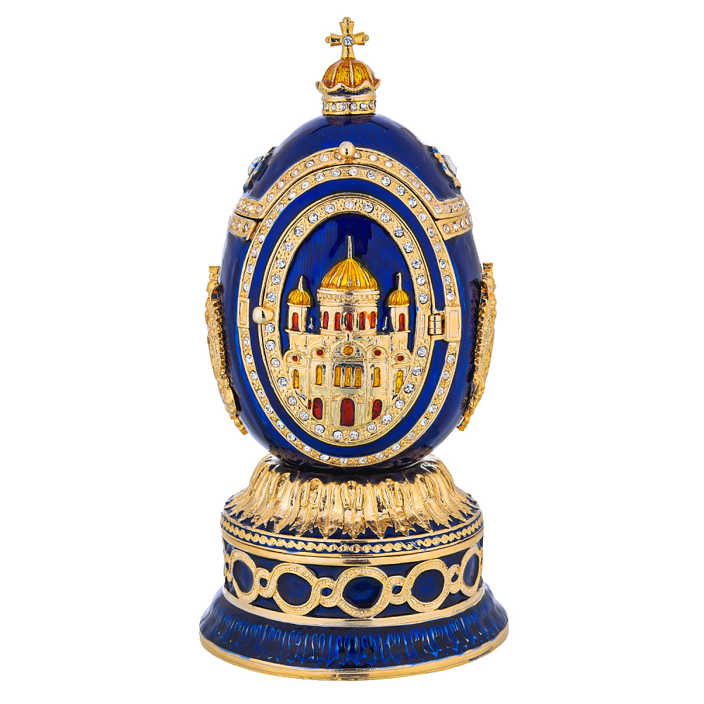 Музыкальное пасхальное яйцо-шкатулка. Традиции Фаберже - интернет магазин Русь Велика я 