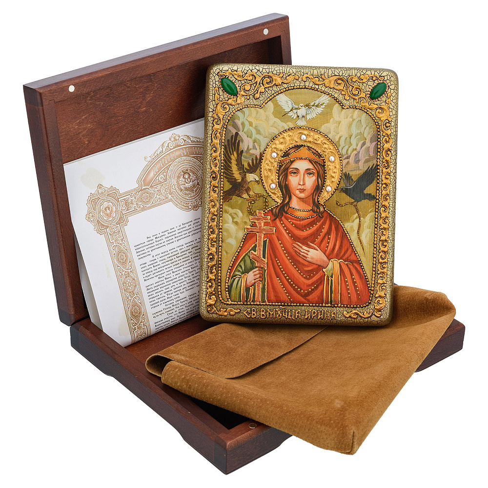 Икона «Святая Великомученица Ирина Македонская» 15х20 см - интернет магазин Русь Велика я фото 1