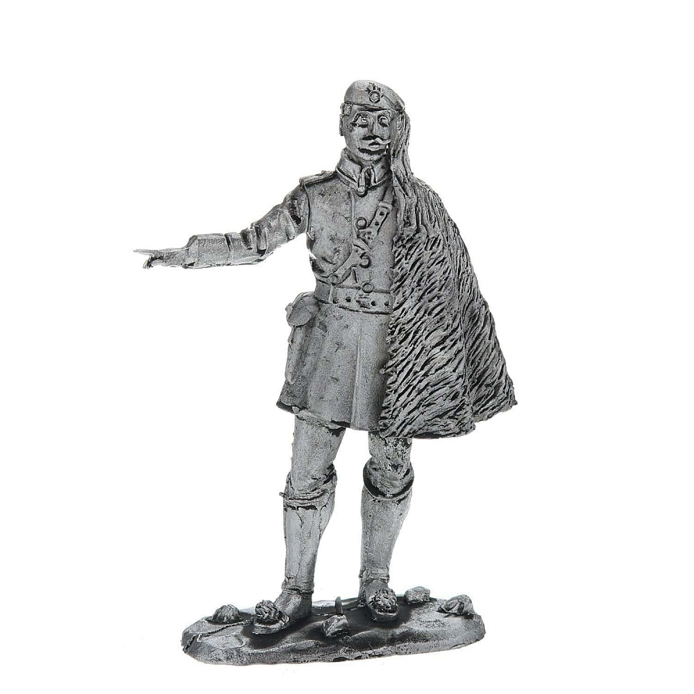 Оловянная миниатюра «Греческий офицер в бурке» - интернет магазин Русь Велика я фото 2