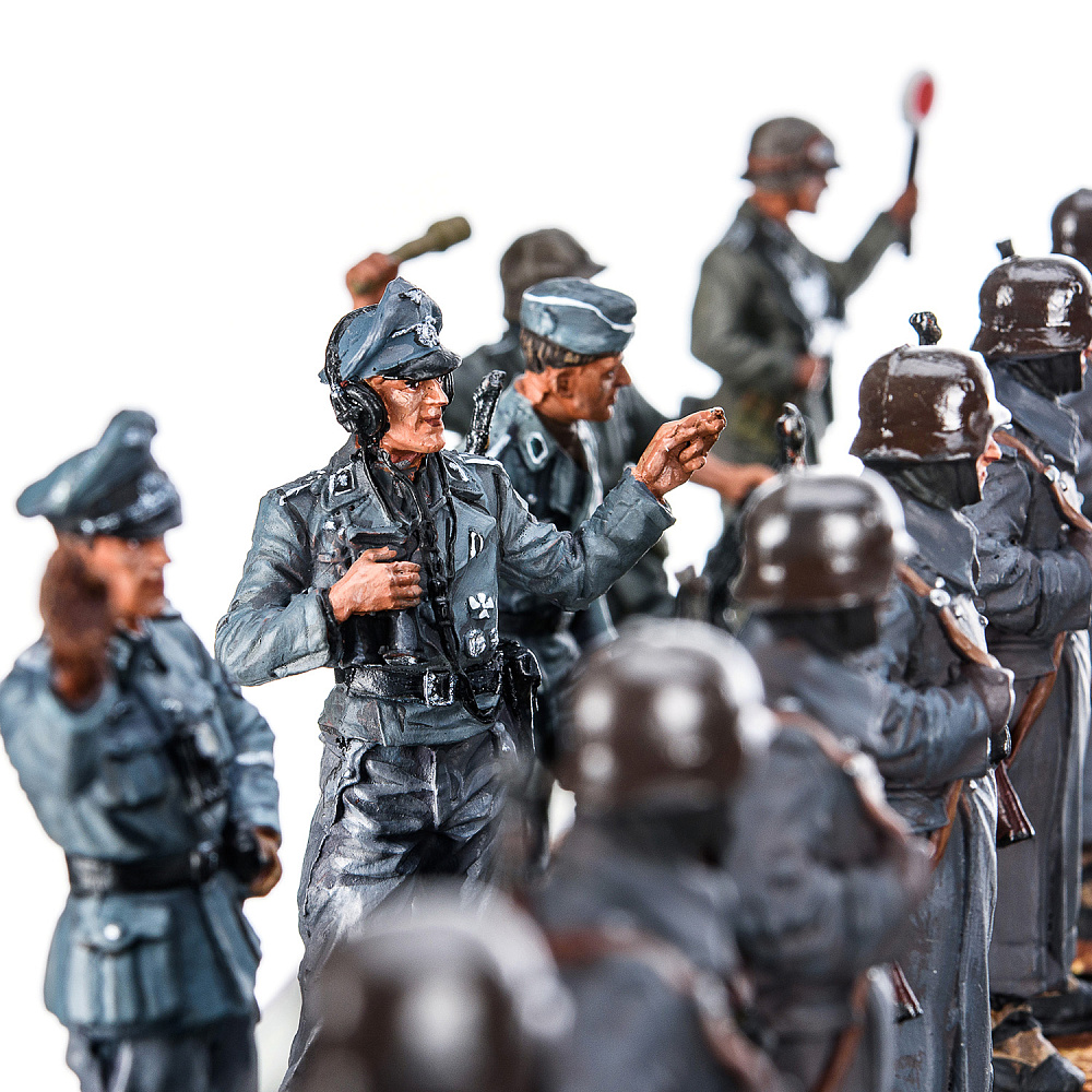 Шахматы коллекционные с фигурами из олова «Вторая Мировая война» 34х34 см - интернет магазин Русь Велика я фото 11