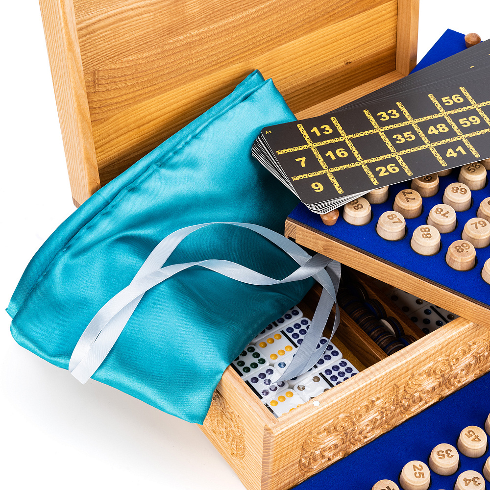 Русское лото в резной шкатулке из ясеня «Герб СССР» - интернет магазин Русь Велика я фото 3