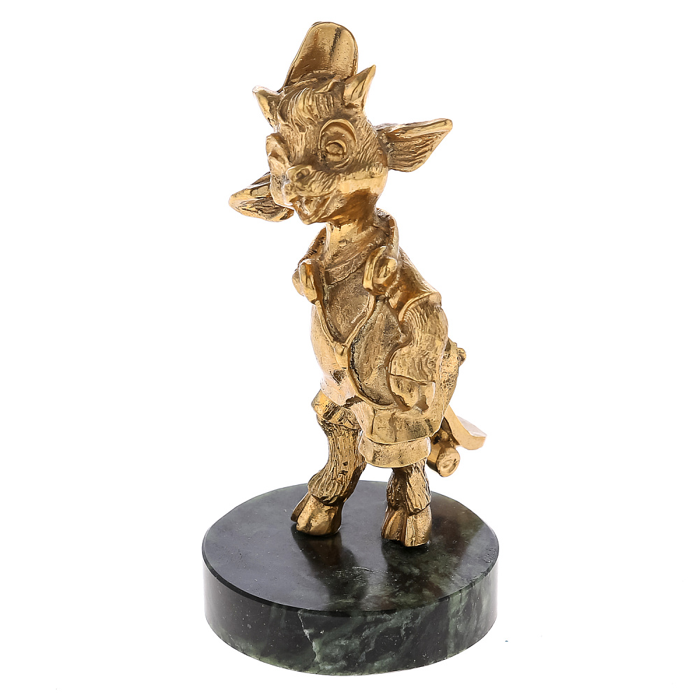 Бронзовая статуэтка «Козлик со скейтом» - интернет магазин Русь Велика я фото 4