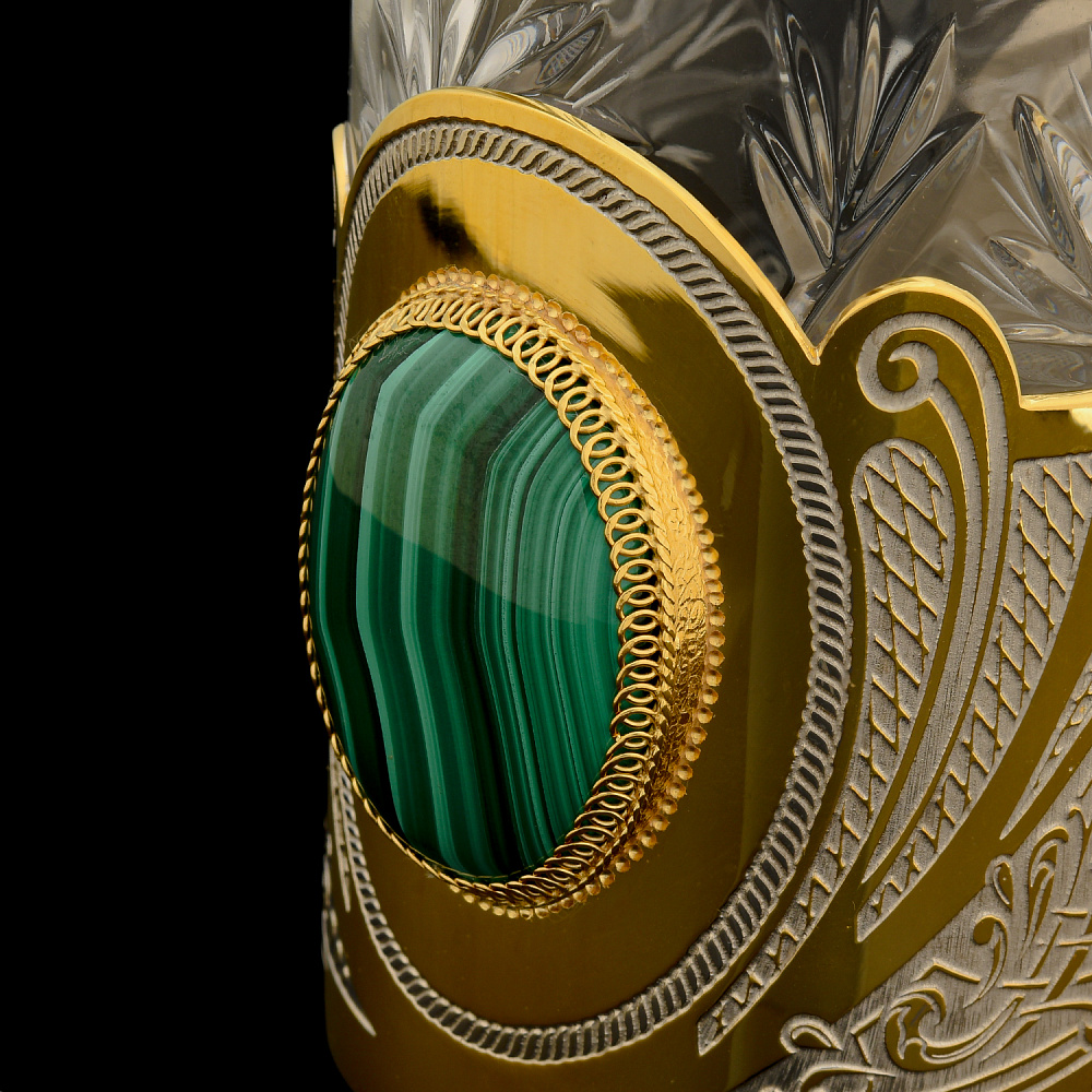 Подстаканник «Малахитовый». Златоуст - интернет магазин Русь Велика я фото 2